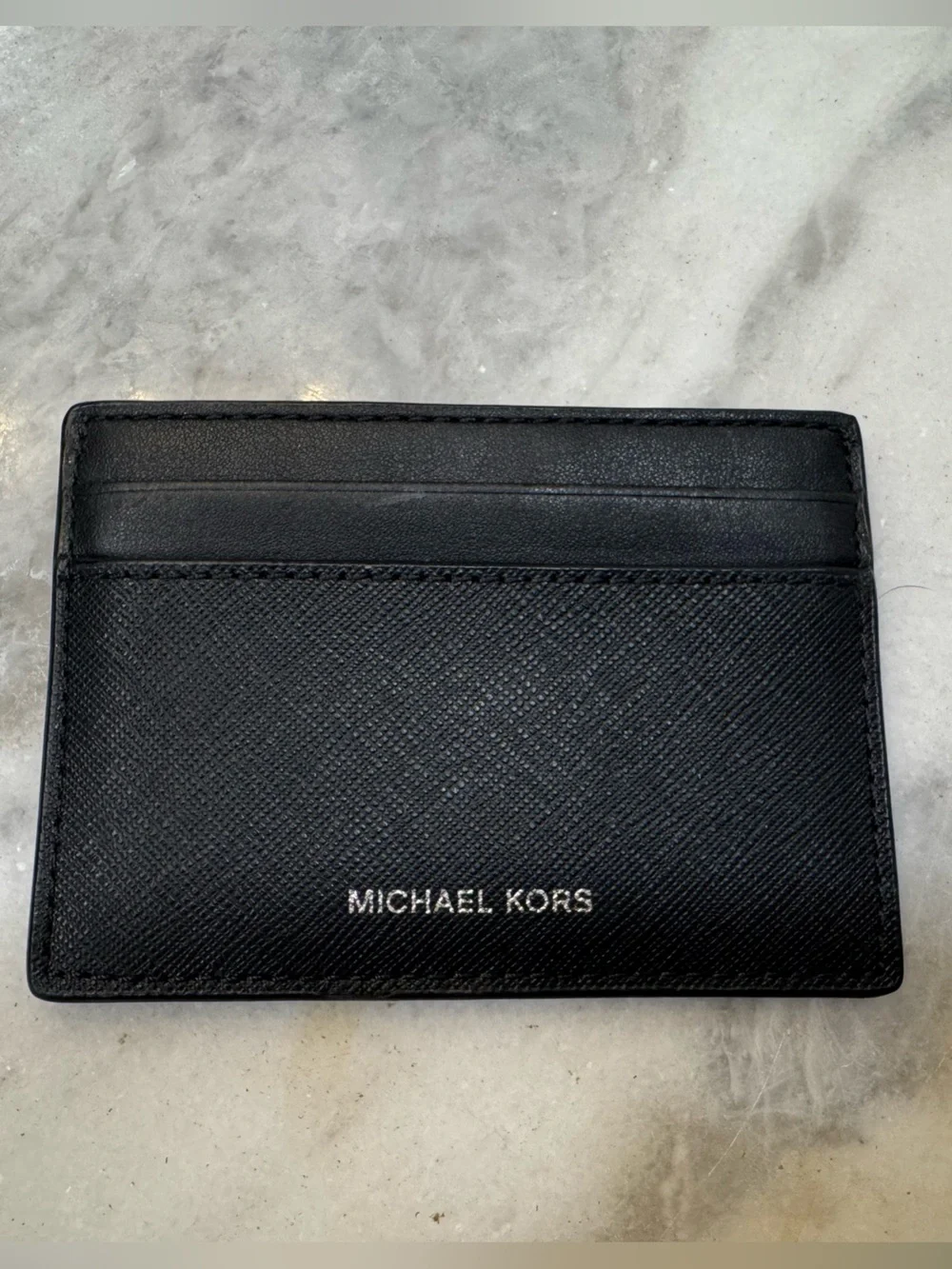 Michael Kors Black Saffiano Leather Card Holder
